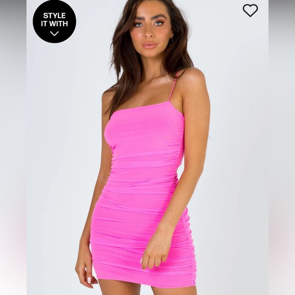 Princess Polly Dresses & Skirts - HOLLOWAY WISHES MINI DRESS PINK